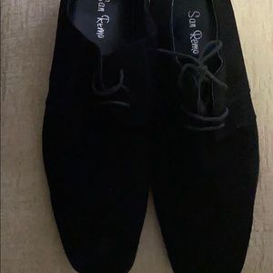 Men’s San Remo Avery Black Suede Shoes